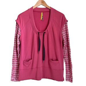 Lole Women’s Drawstring Burnout Long Sleeves Relaxed Fit, Sz M